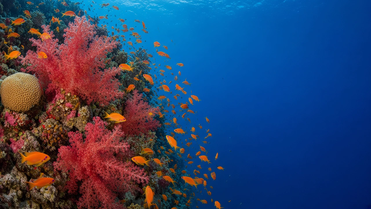 Blue-water reef off Sharm El Sheikh